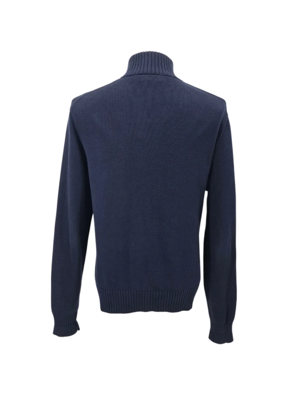 Polo Ralph Lauren Mens XL Navy Cotton Shawl Collar Pullover Sweater Red Pony